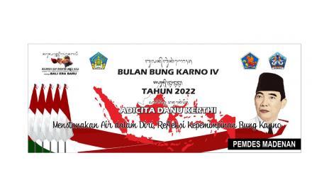 Peringatan Bulan Bung Karno IV Tahun 2022 di Desa Madenan, 24 Juni 2022